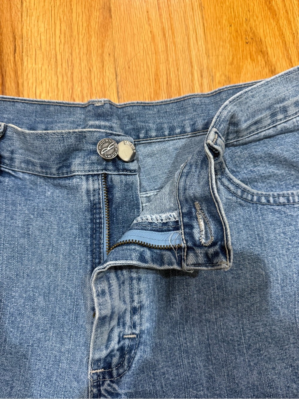Vintage 90s Riders by Lee High Rise Denim Mom Shorts 14M - Picture 2 of 7